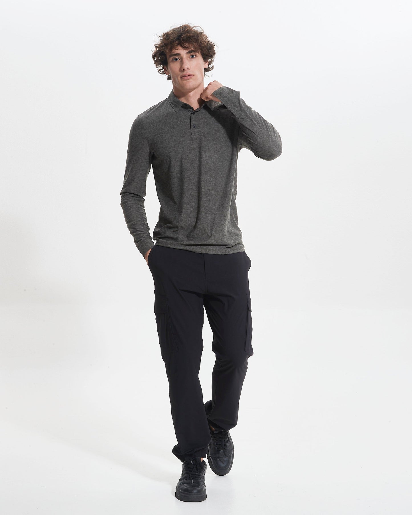 AptySoft™ Long Sleeve Polo
