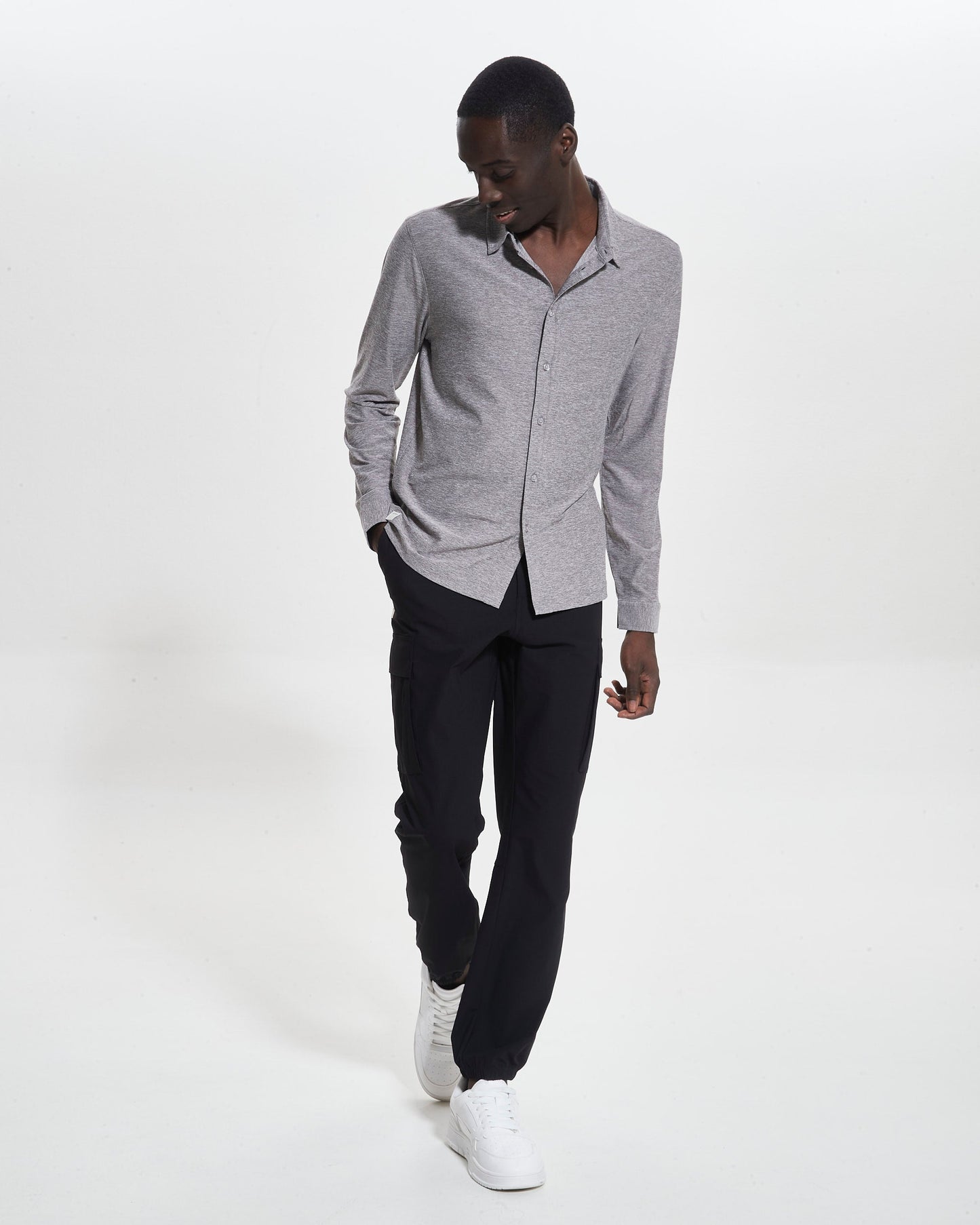 AptySoft™ Long Sleeve Polo Shirt