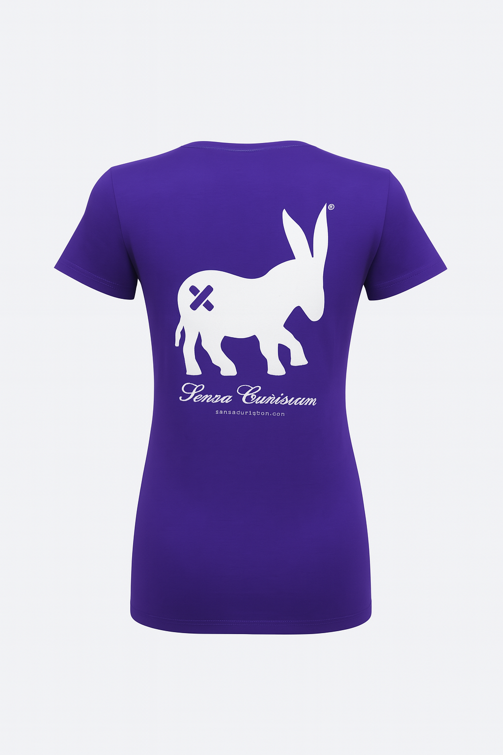 T-shirt Classic Logo Donna Plum/White