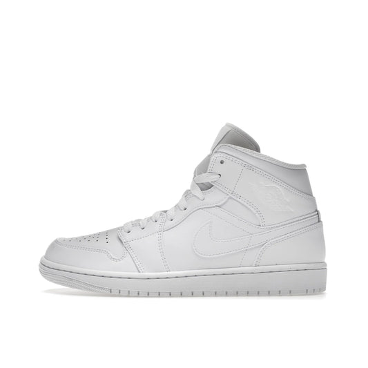Jordan 1 Mid Triple White