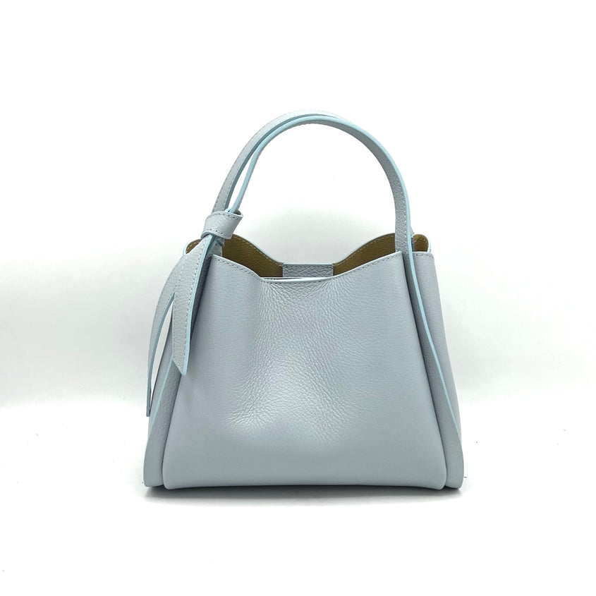 Pienza – Italian Leather Tote Handbag – Olive Green