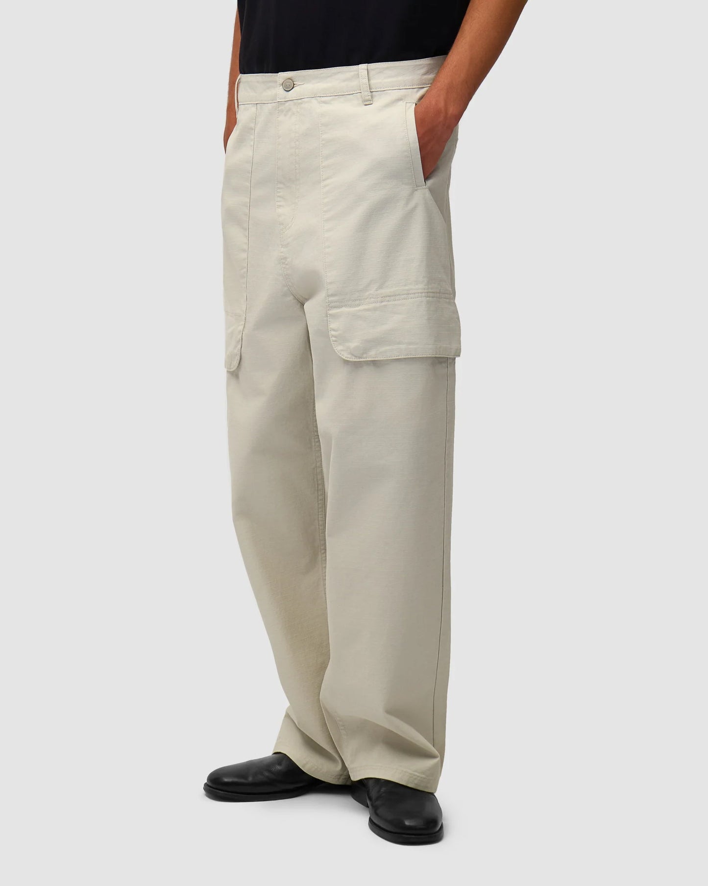 Pantalone Heavy Ripstop Crema