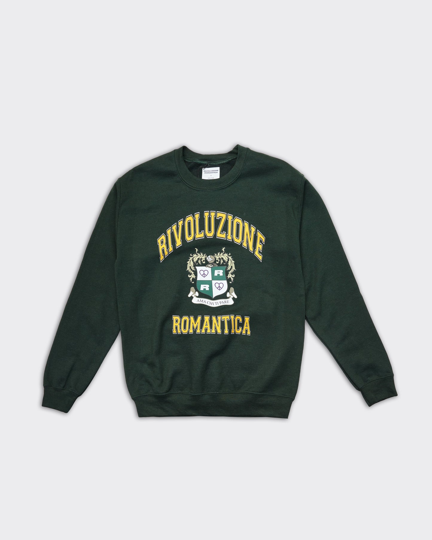 Felpa Girocollo College Verde