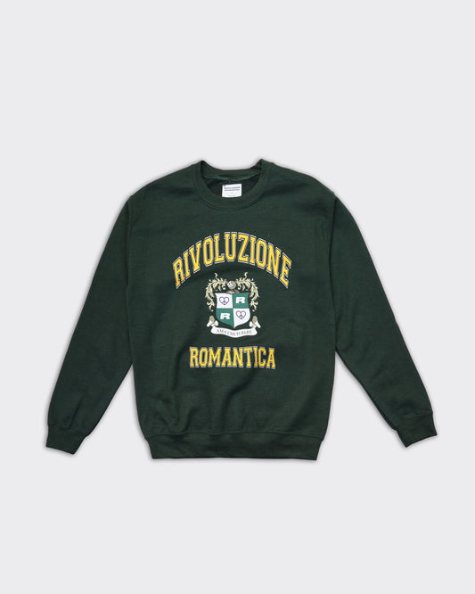 Felpa Girocollo College Verde