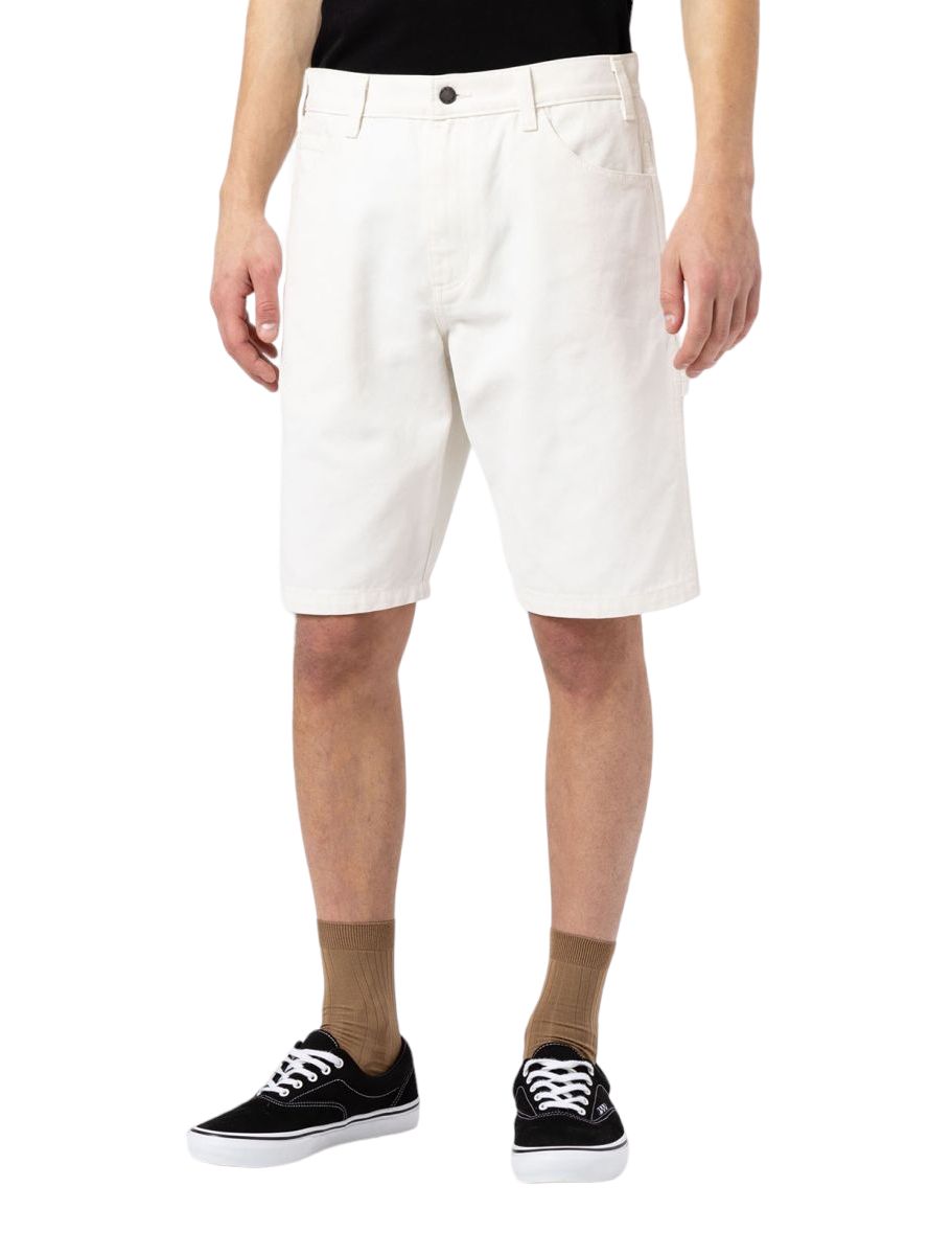 Pantaloncini Duck Canvas Uomo Stone Washed Cloud