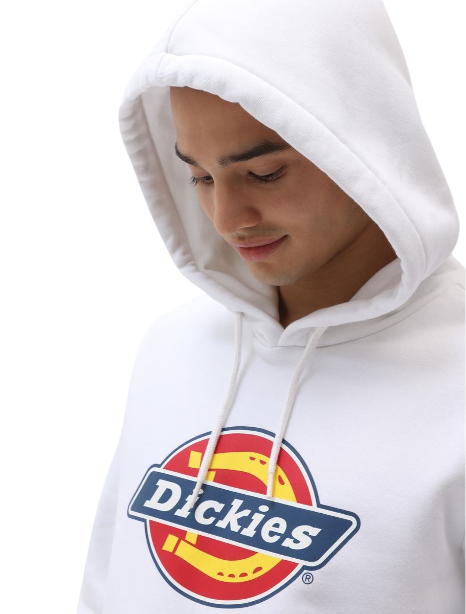 Maglia Icon Logo Hoodie Uomo White