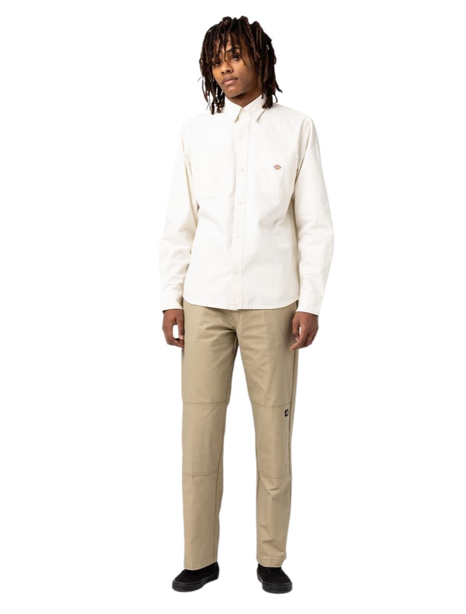 Camicia Duck Canvas Uomo Stone Washed Cloud