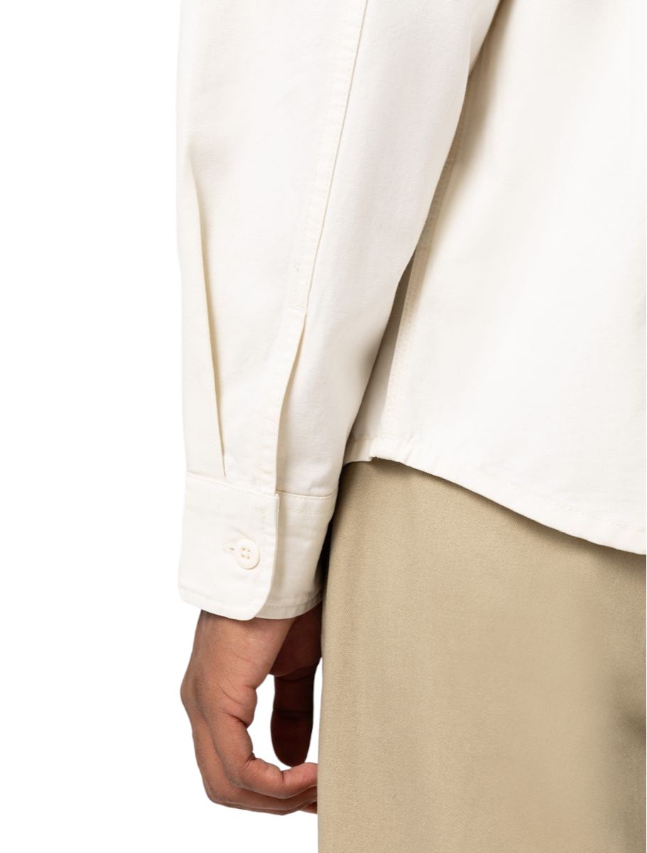 Camicia Duck Canvas Uomo Stone Washed Cloud