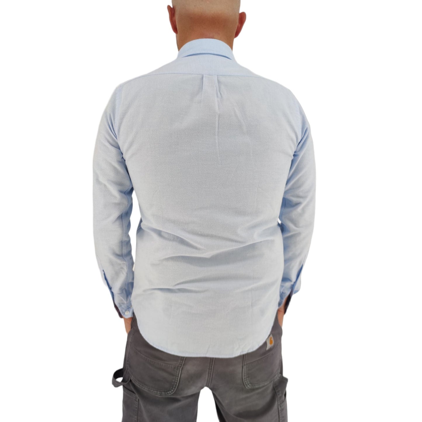 Camicia Bradford Flanella Uomo Blu Polvere