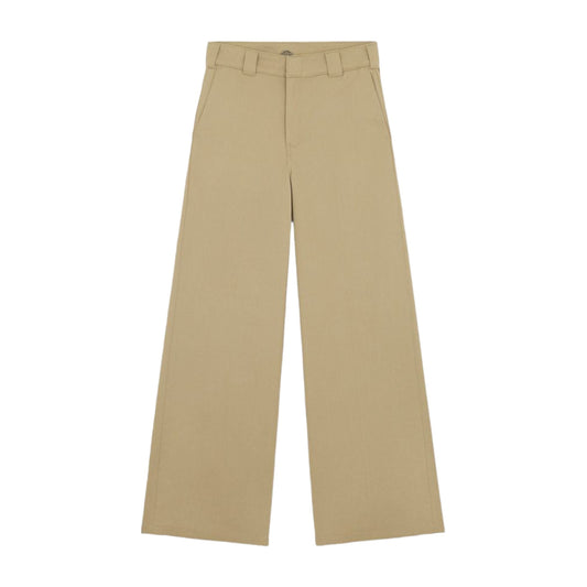 Pantaloni Wide Leg Work Donna Khaki