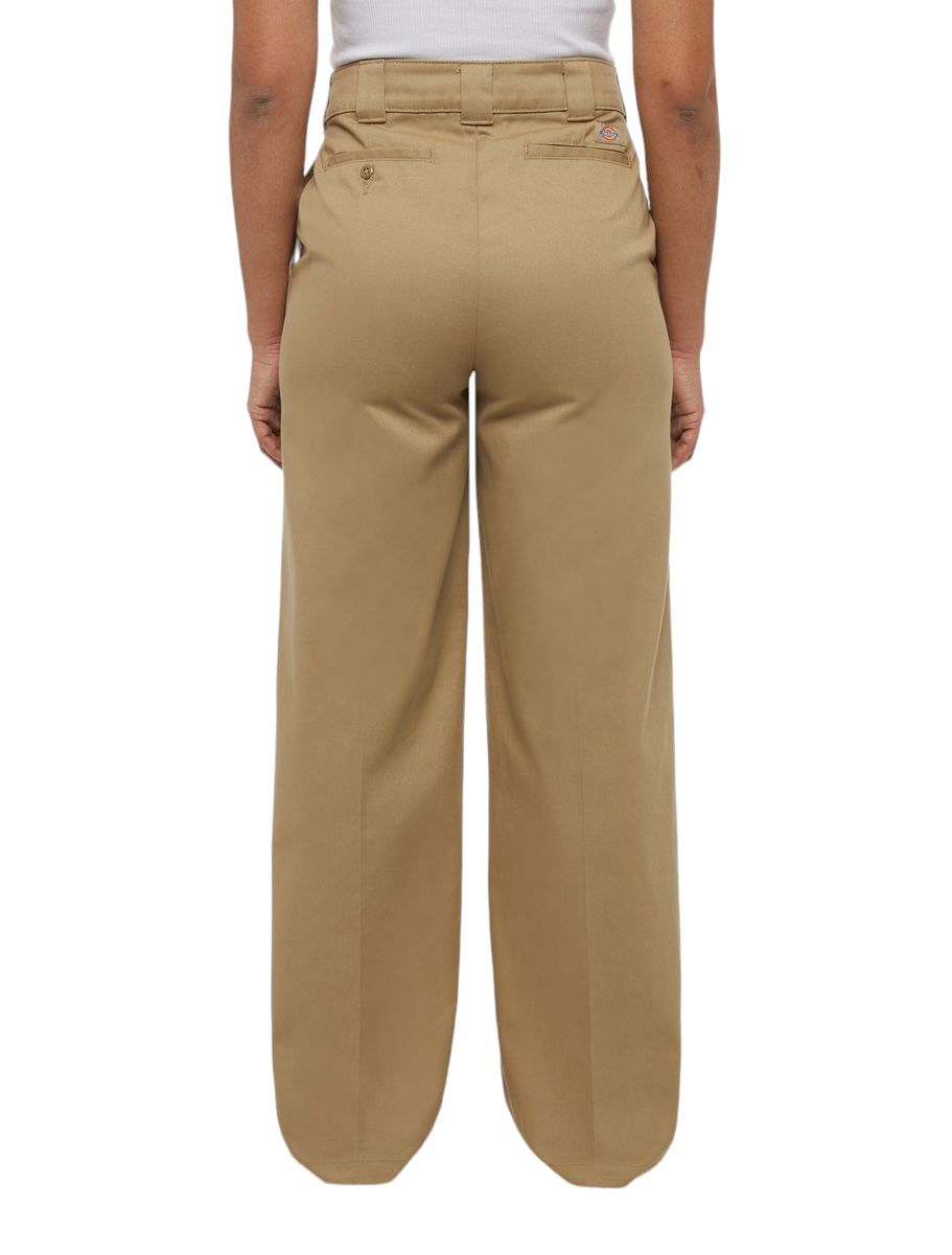 Pantaloni Wide Leg Work Donna Khaki