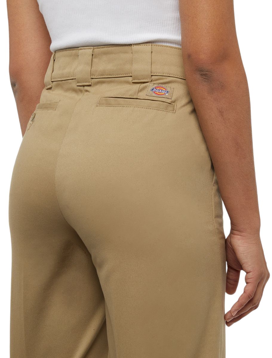 Pantaloni Wide Leg Work Donna Khaki