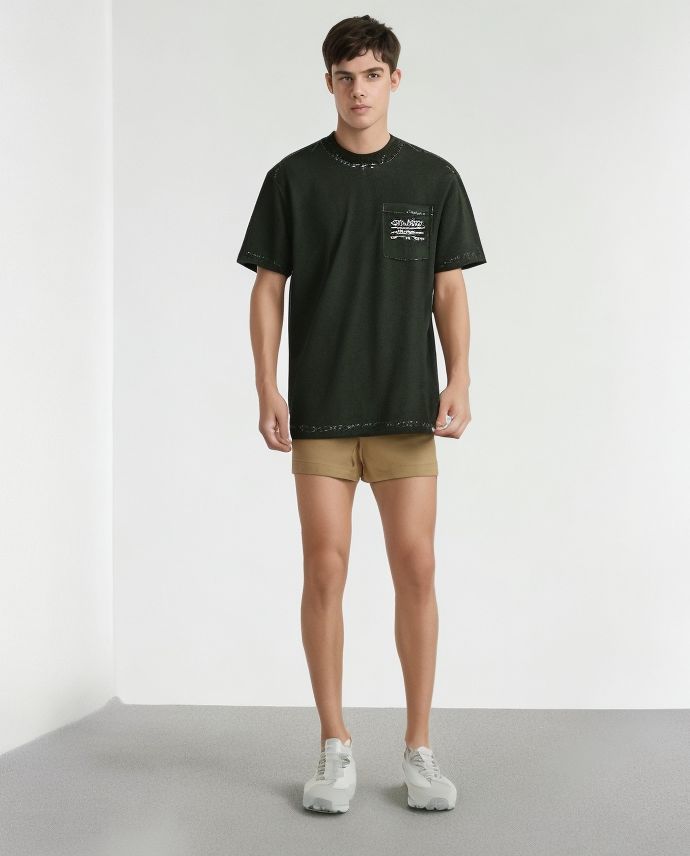 Pantaloncini Granite Mountain 6IN Uomo Grey Khaki