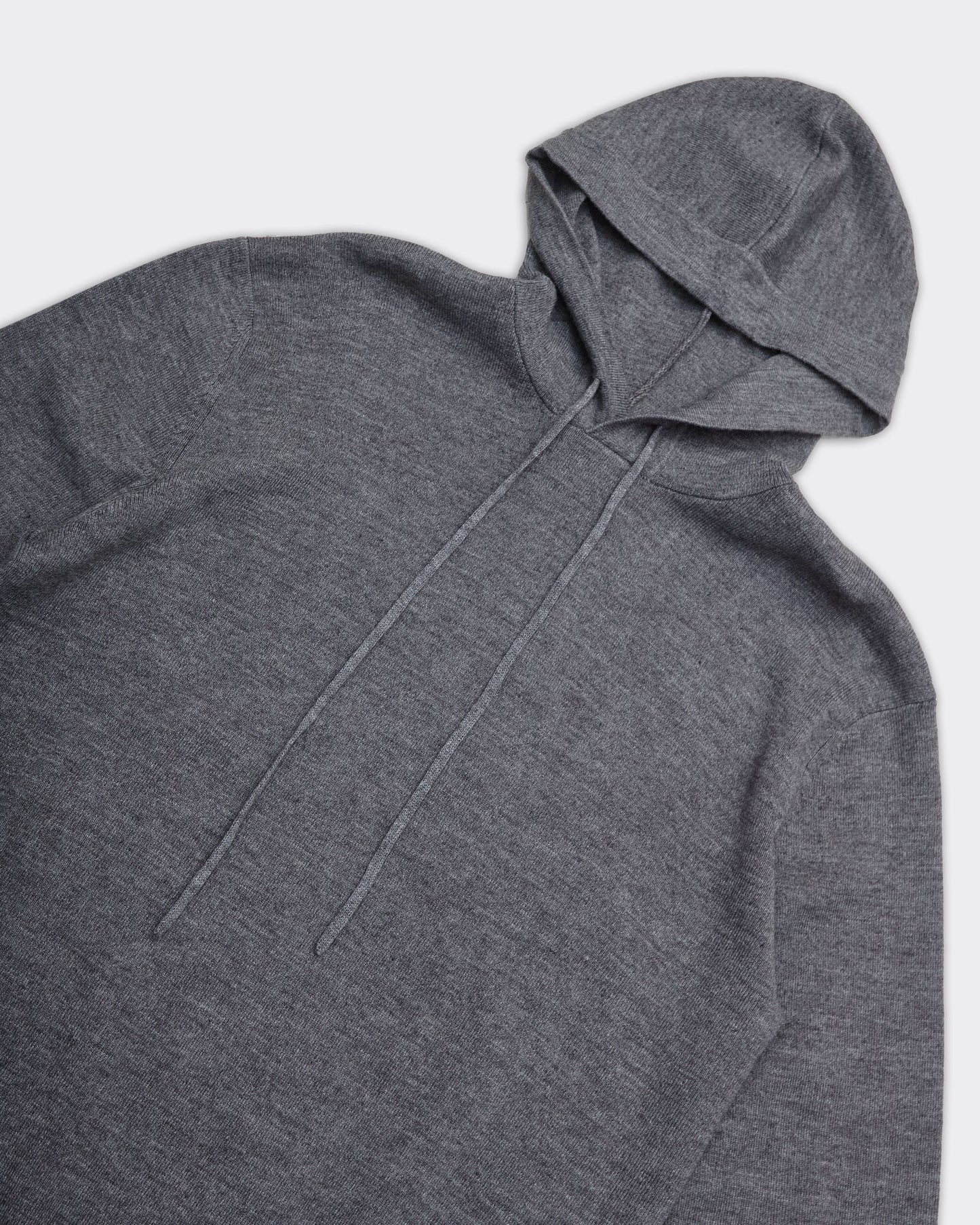 Felpa Con Cappuccio Knit Grigia