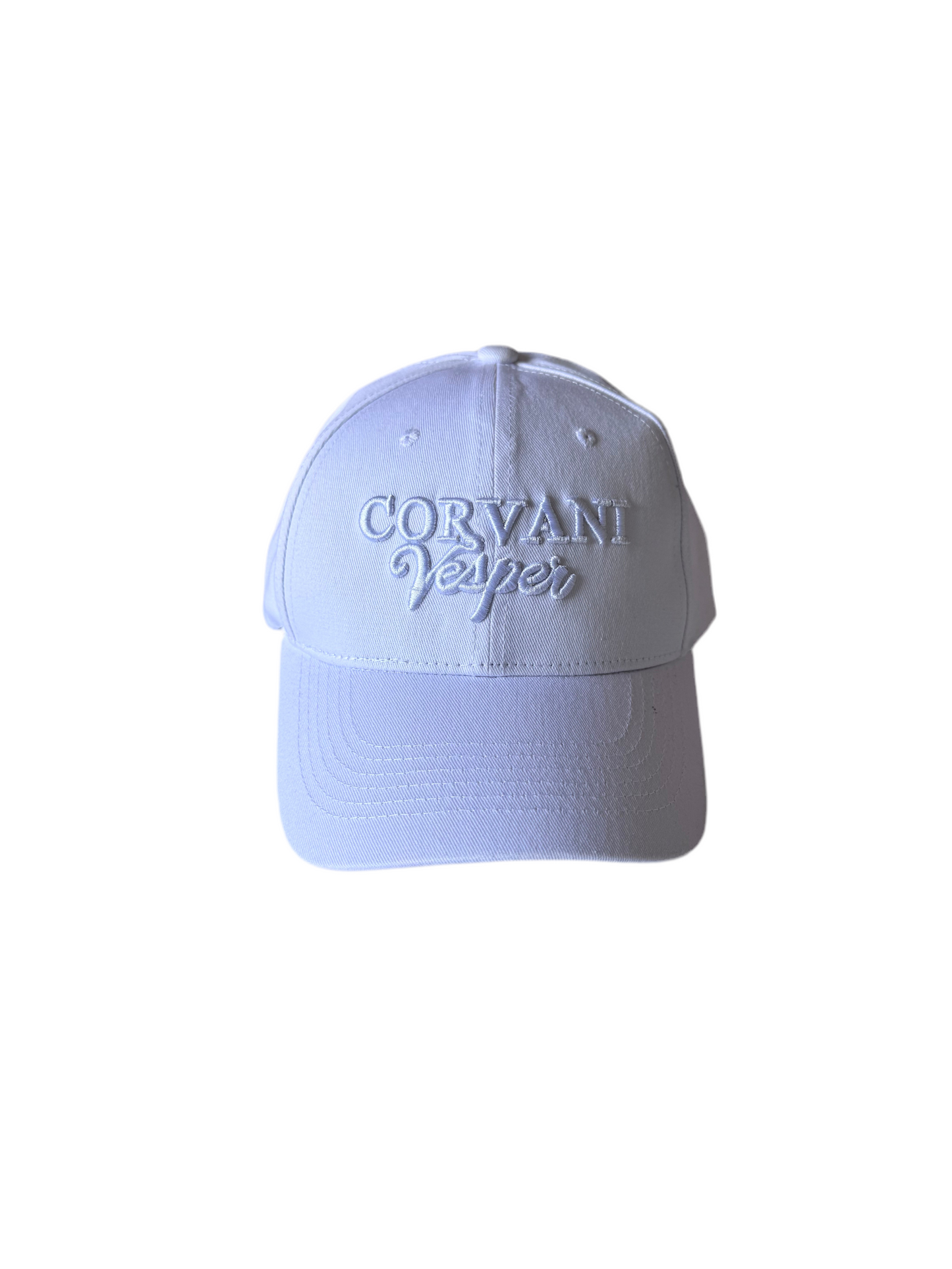 Corvani Vesper Signature Cap In White