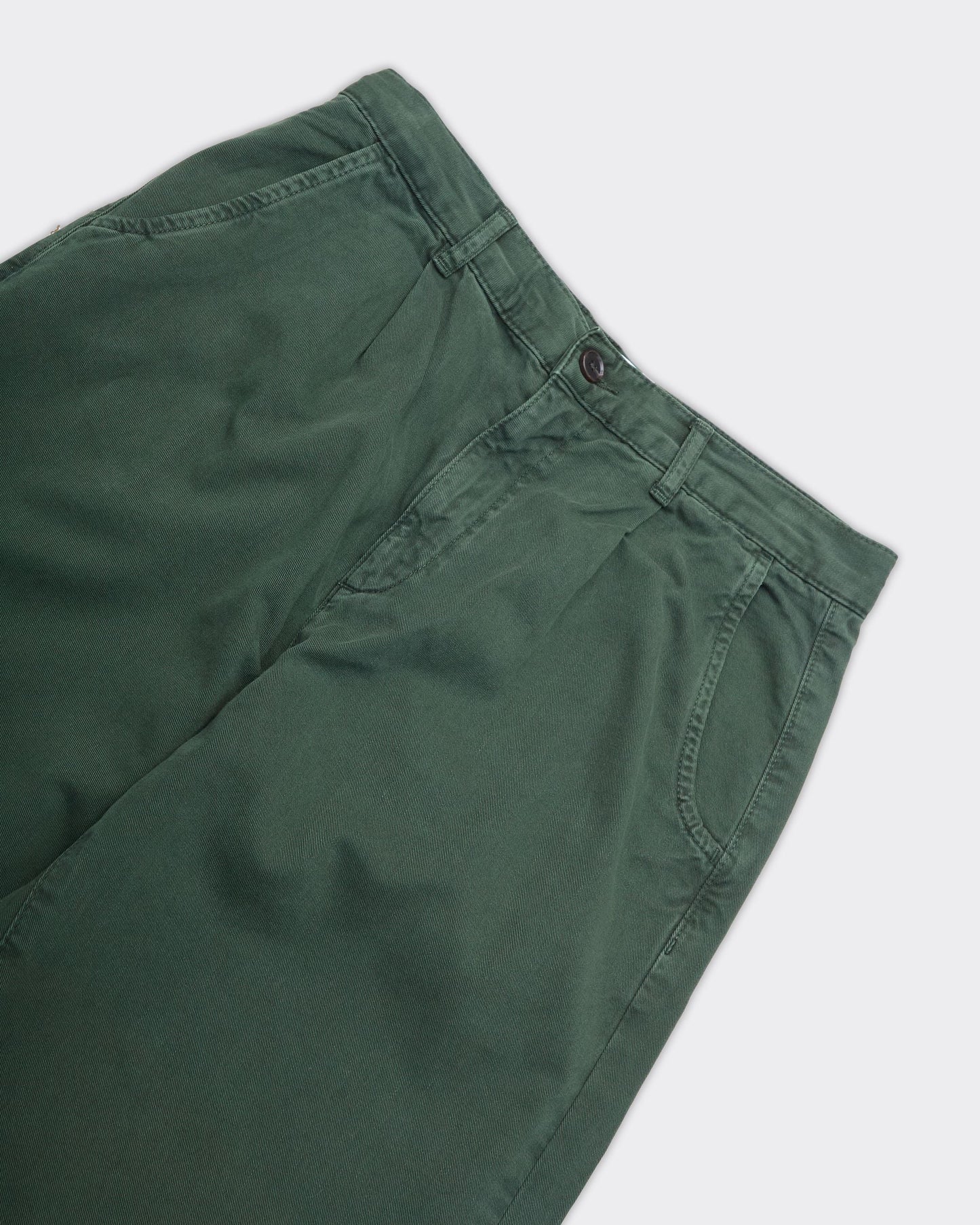 Pantalone Romeo Chino Pleated Verde