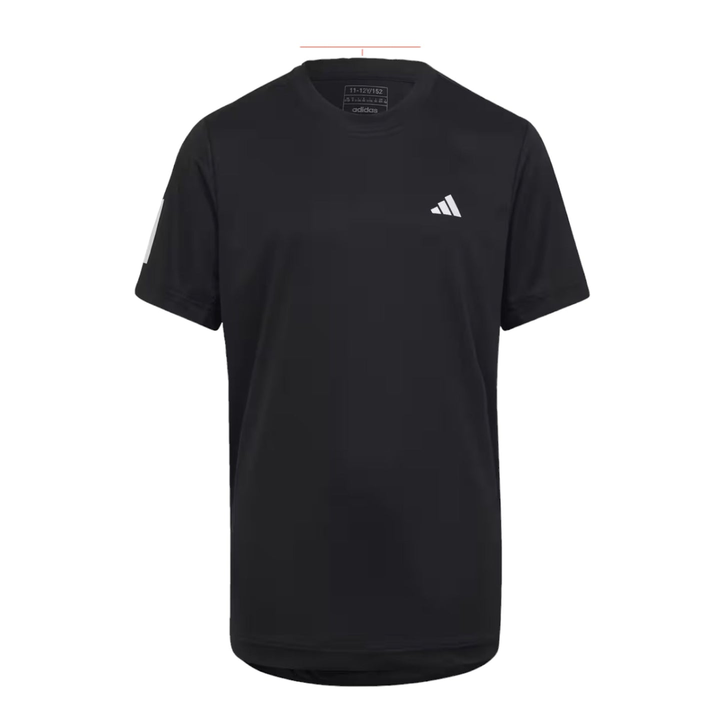 T-shirt Club 3 Stripes Bambino Black