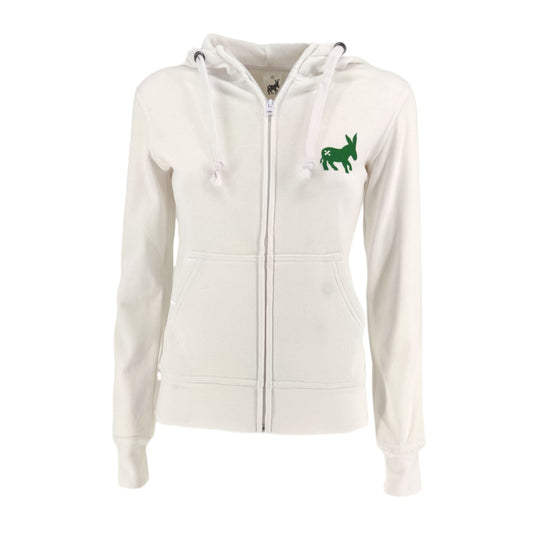 Maglia Hoodie Full-Zip Donna Optic White