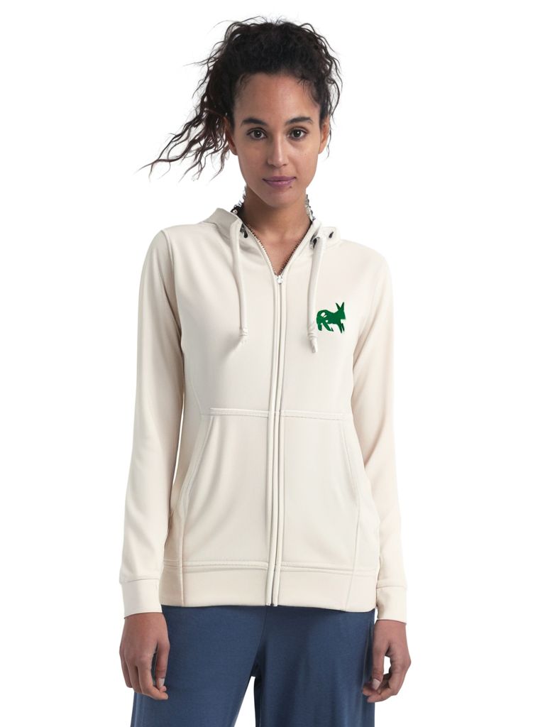 Maglia Hoodie Full-Zip Donna Optic White