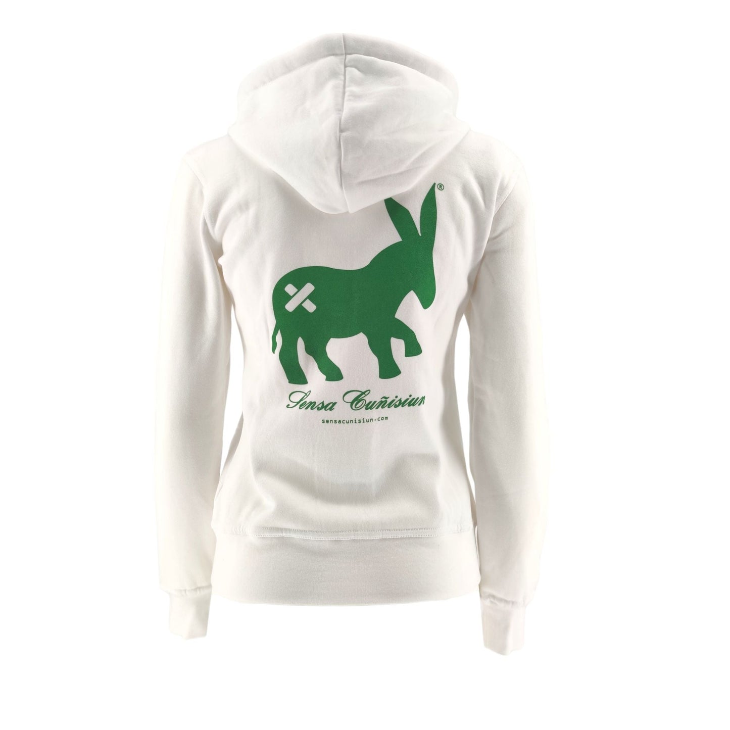 Maglia Hoodie Full-Zip Donna Optic White