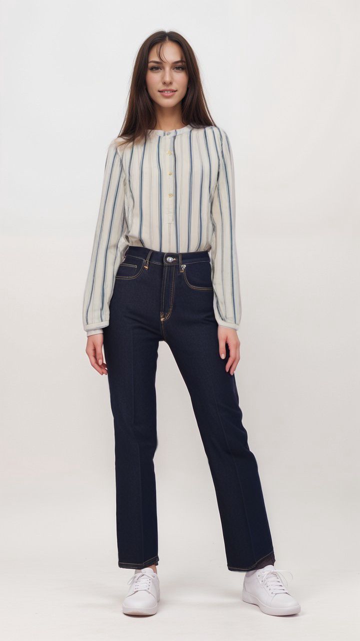 Pantaloni Zelda Open Donna Blue Wash