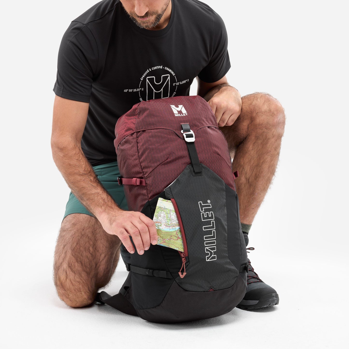 Zaino Ubic 25 Black/Dark Red