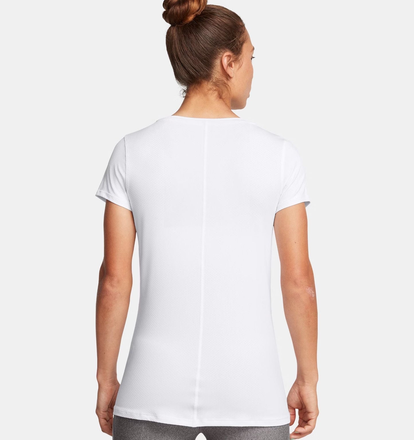 T-shirt HeatGear Armour Donna White/Black
