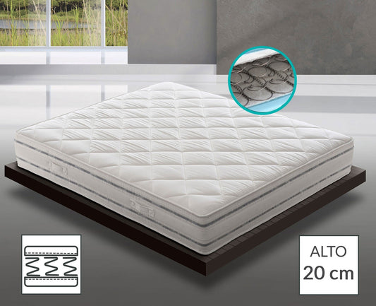 Materasso a Molle Box Ignifugo Certificato Classe 1 IM H20 cm