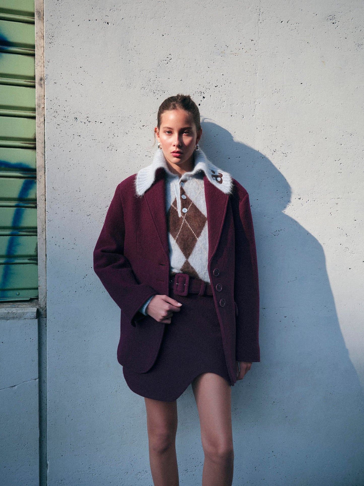 Daria Jacket Purple Wine