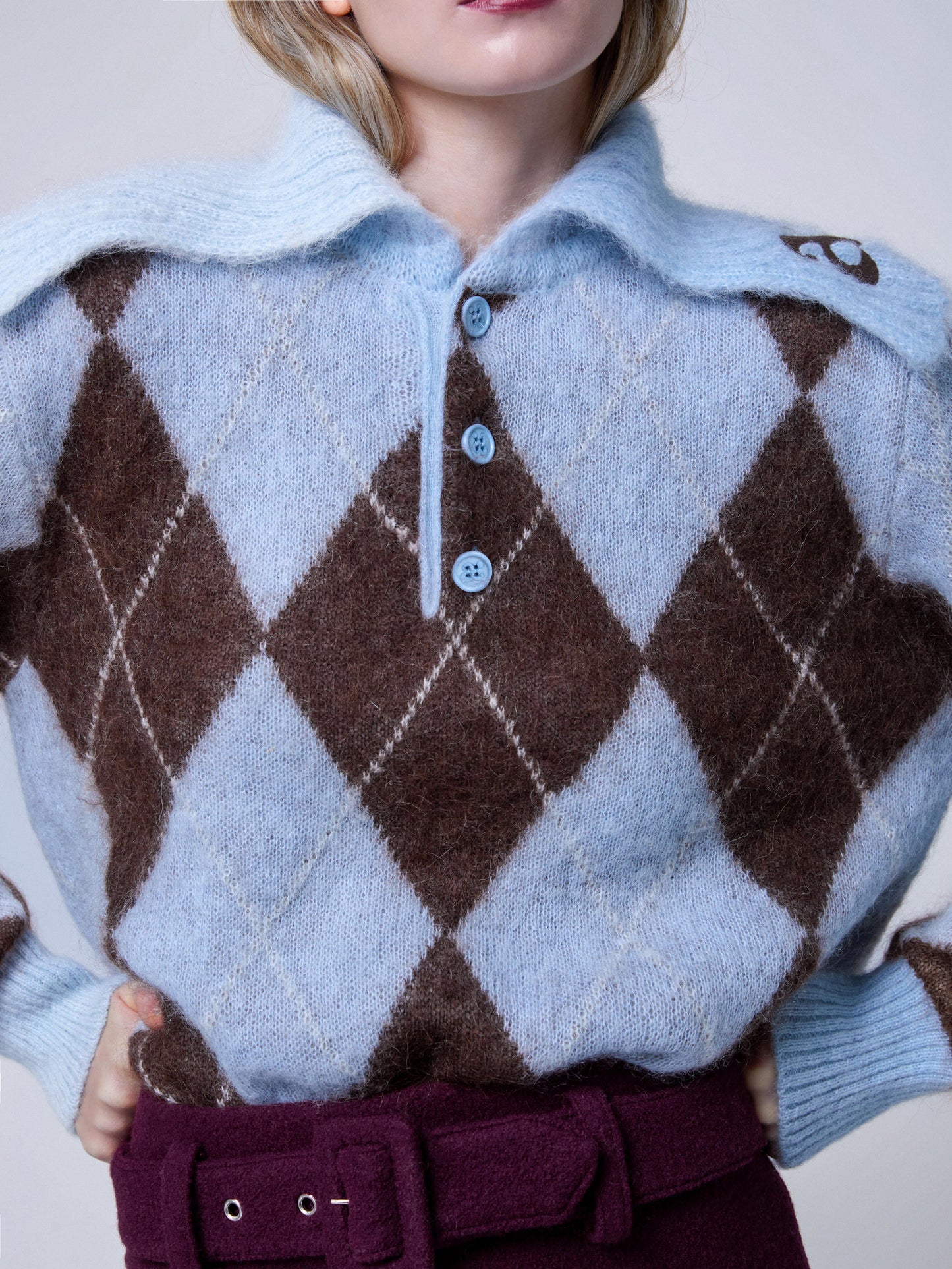 Zoe Sweater Blue Coffee