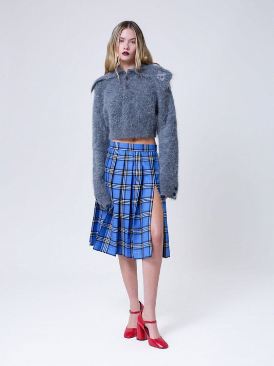 Lexi Pleated Skirt Check