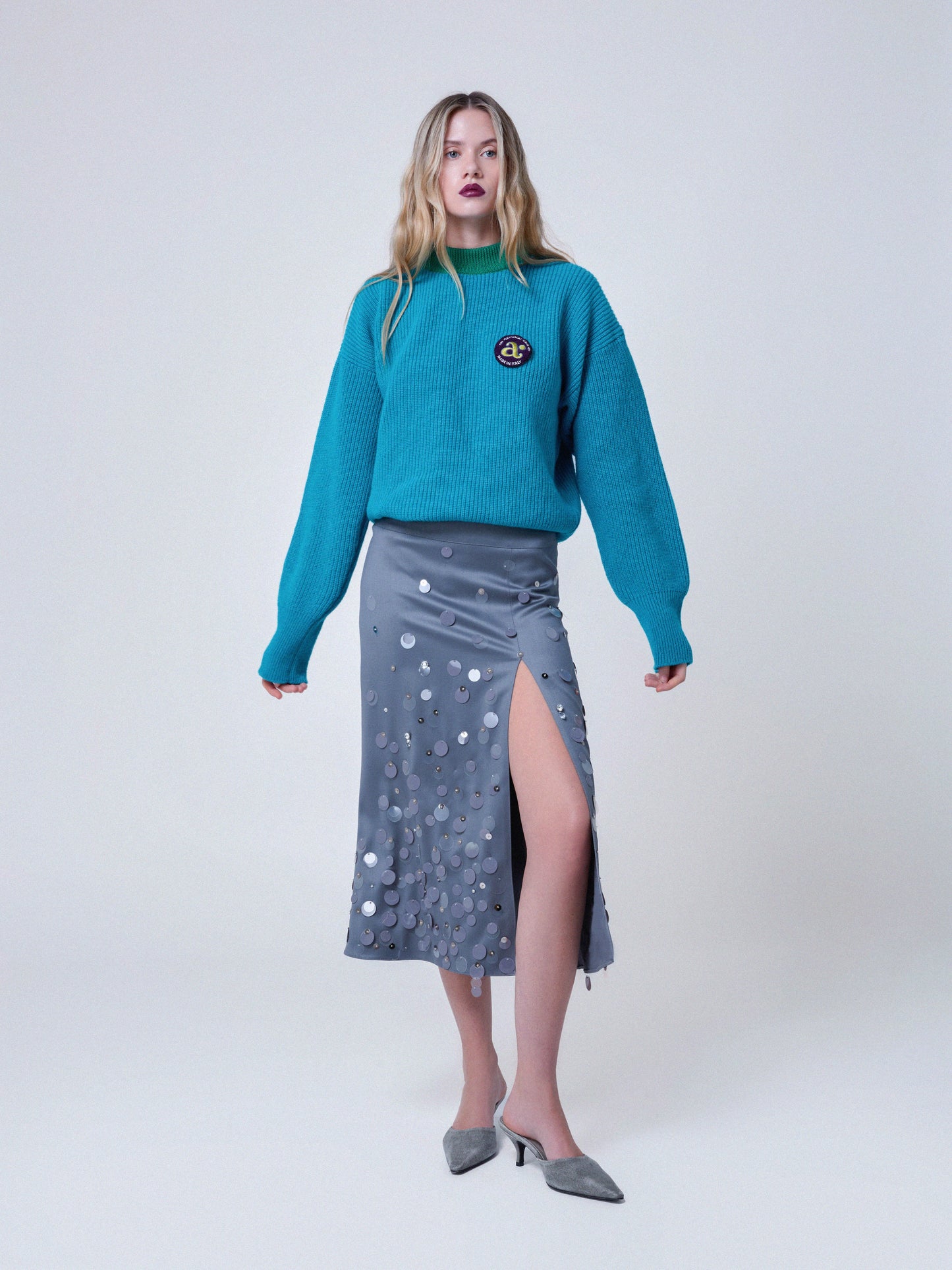 Julia Skirt Silver Gray