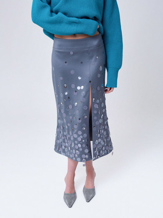 Julia Skirt Silver Gray