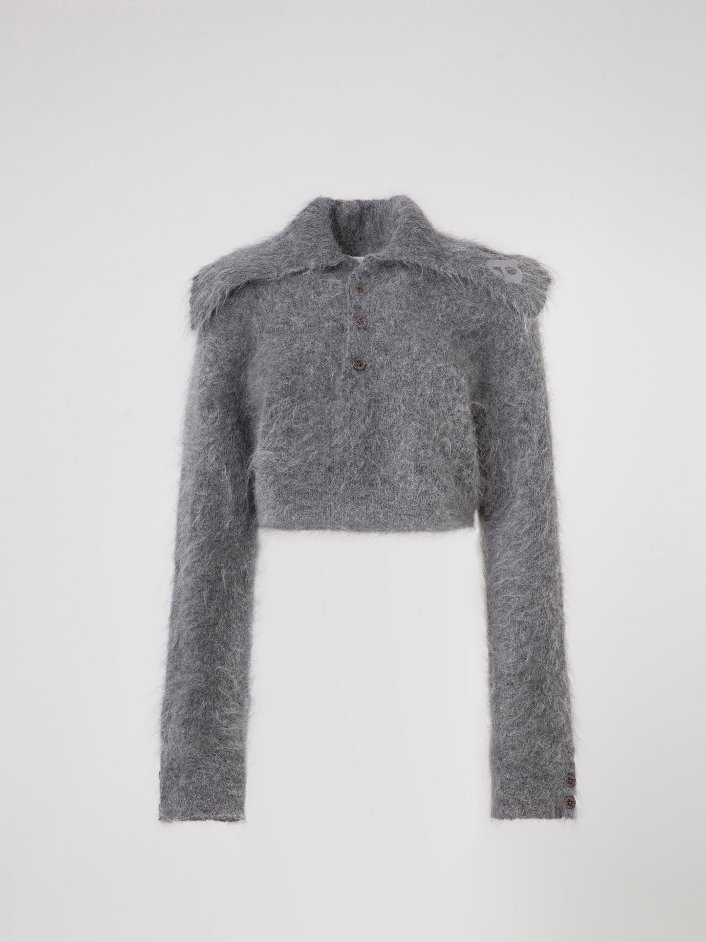 Zoe Crop Sweater Flint Gray