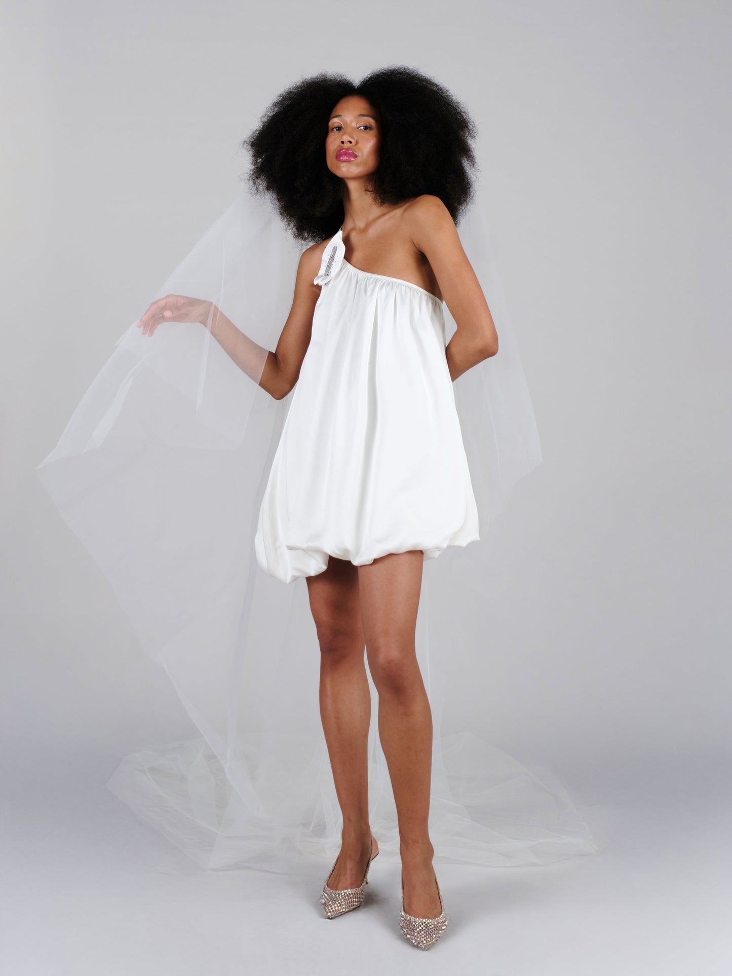 Leah Dress Lucent White