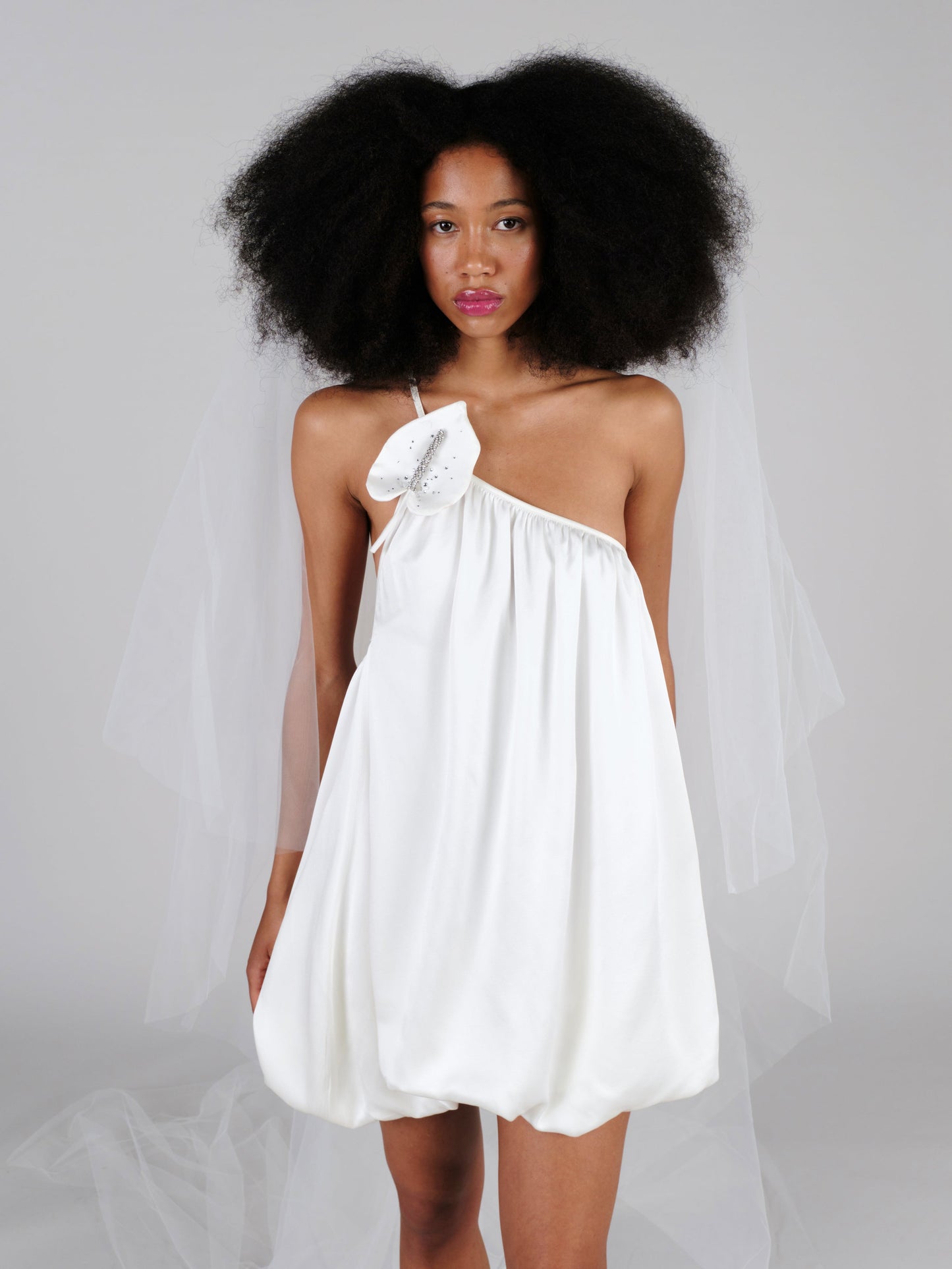 Leah Dress Lucent White