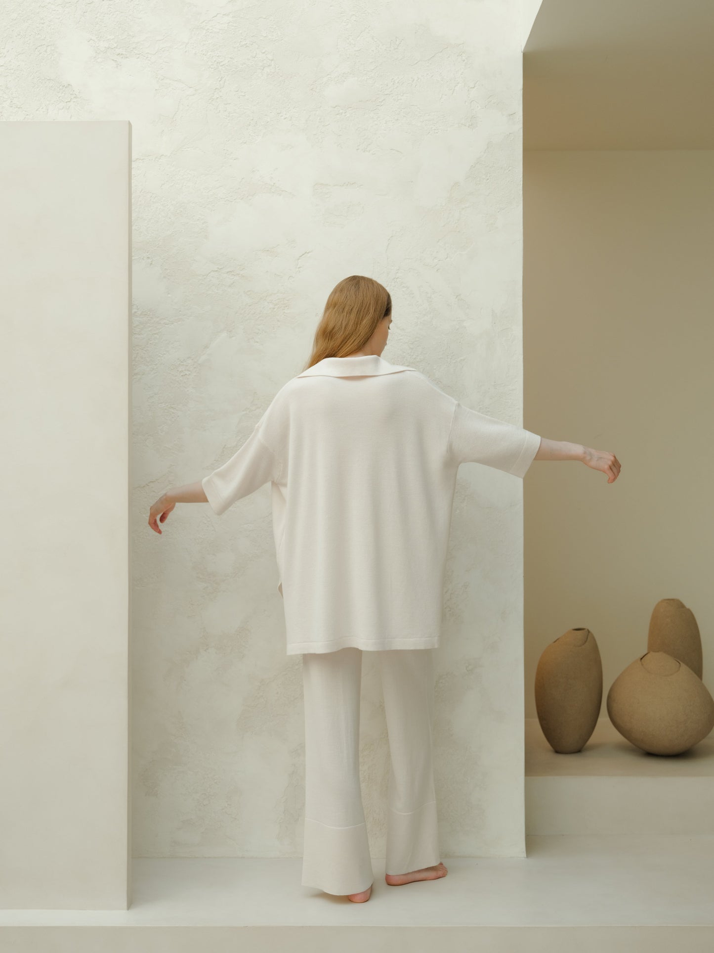 Extra Fine Merino Wool Maxi Polo