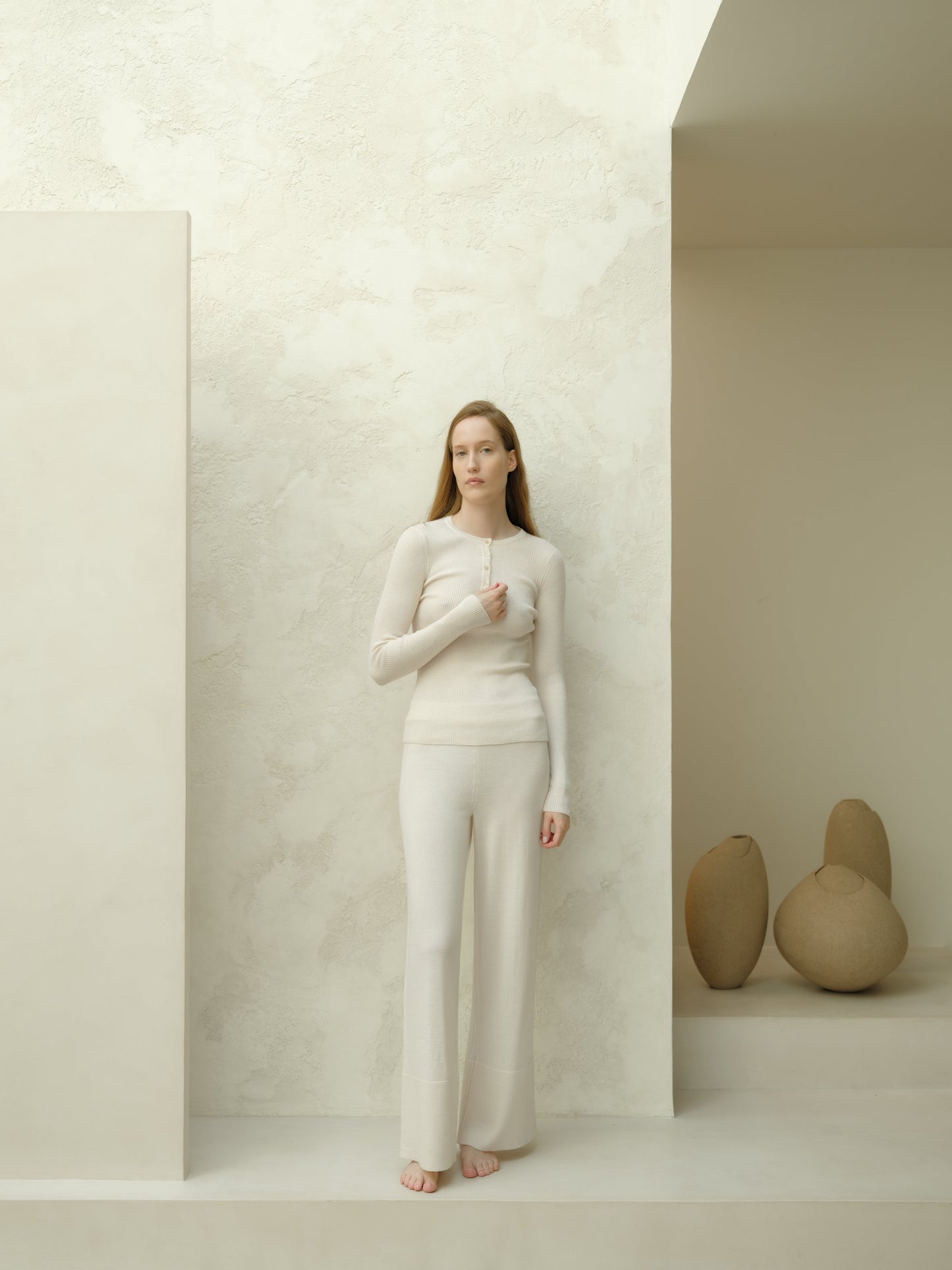 Extra Fine Merino Wide-Leg Trousers