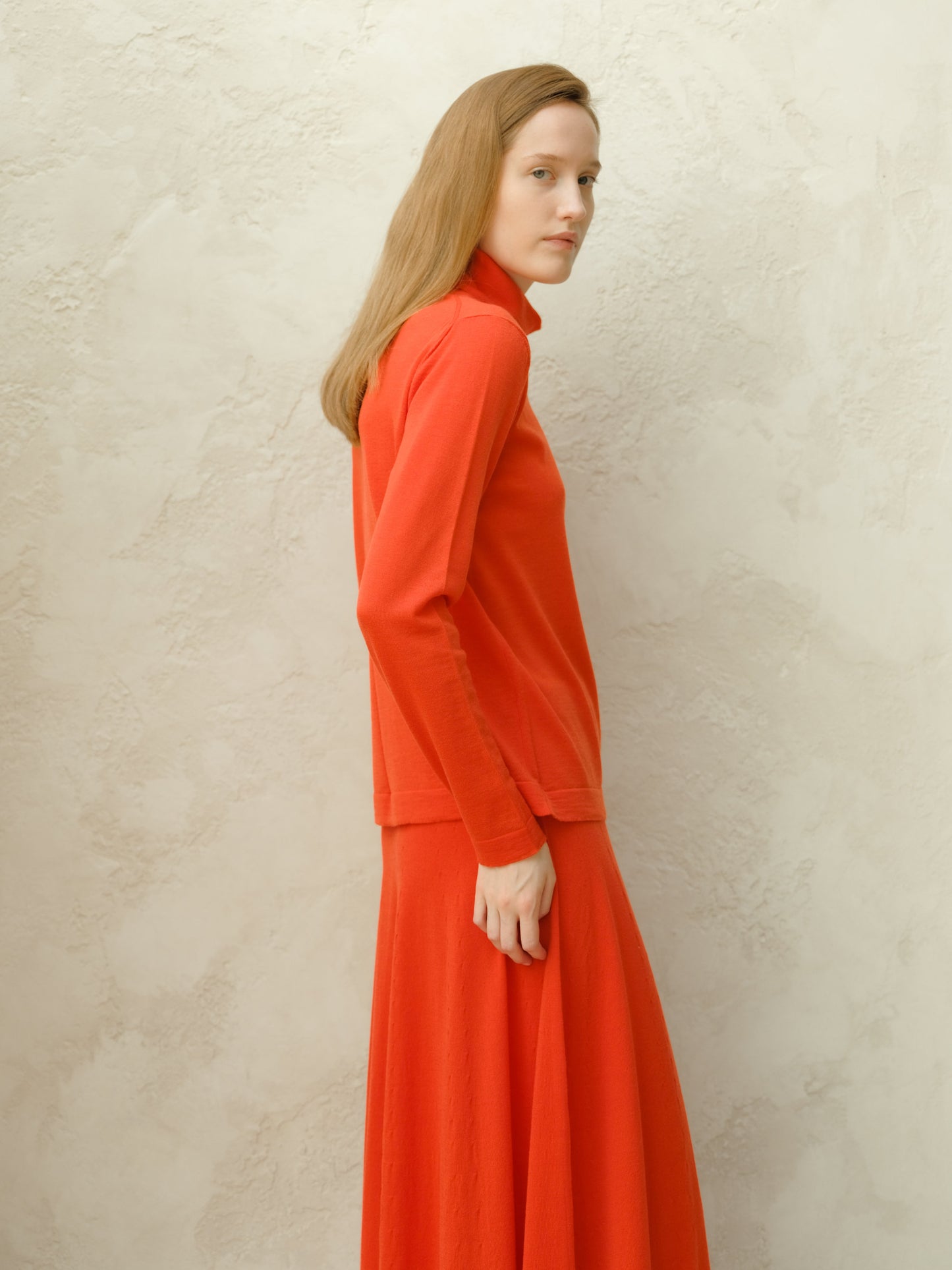 Extra Fine Merino Wool Turtleneck with Straight Sleeve