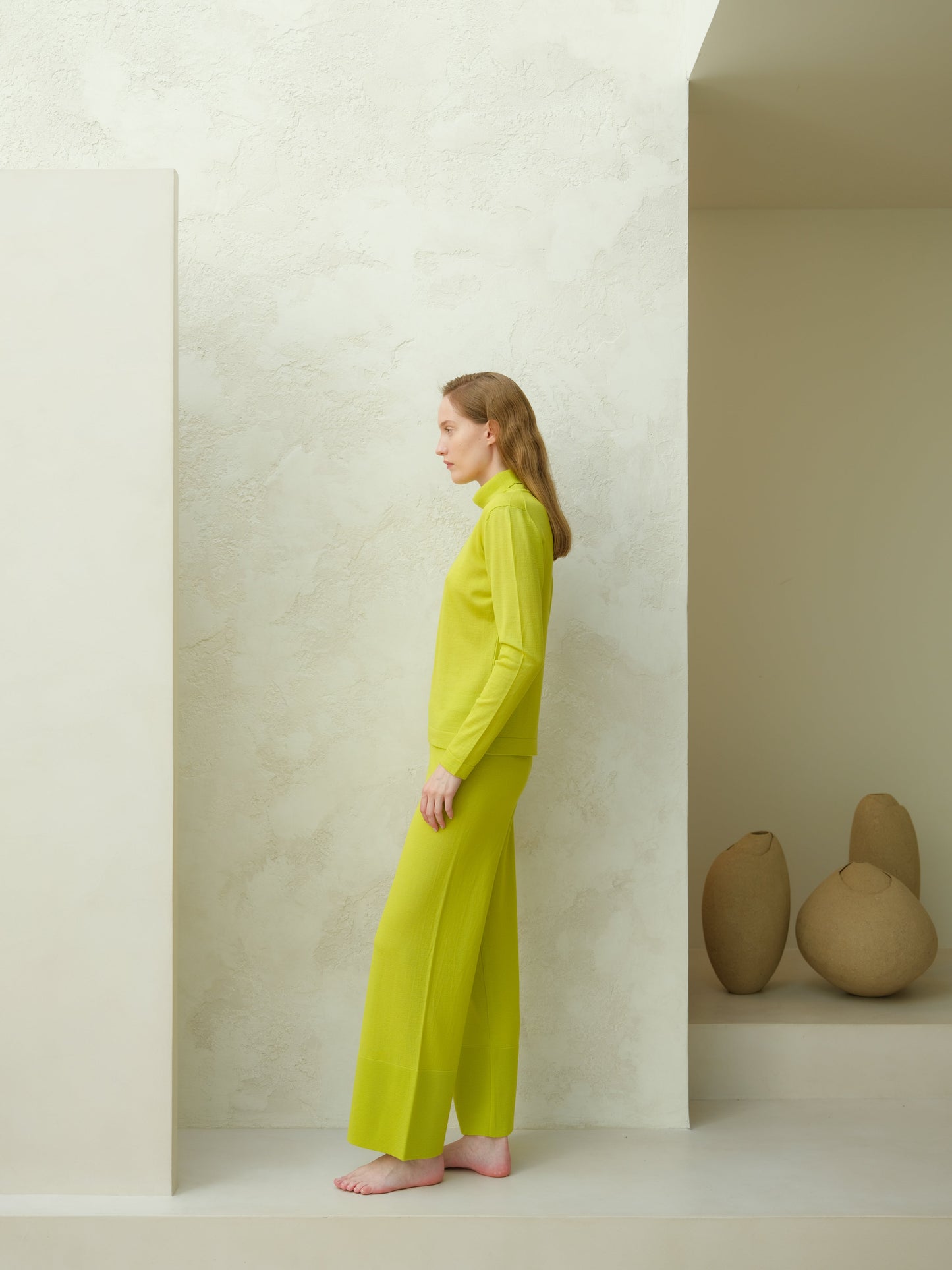 Extra Fine Merino Wide-Leg Trousers