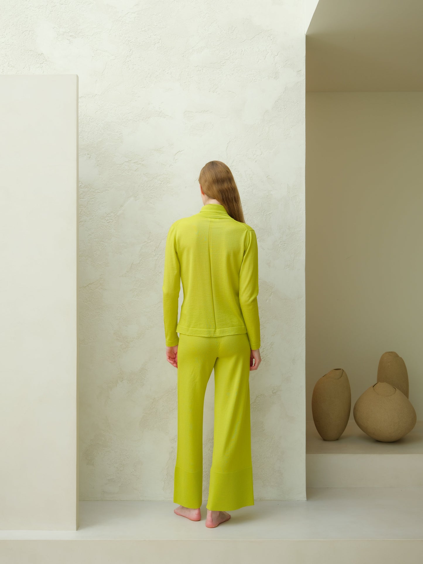 Extra Fine Merino Wide-Leg Trousers