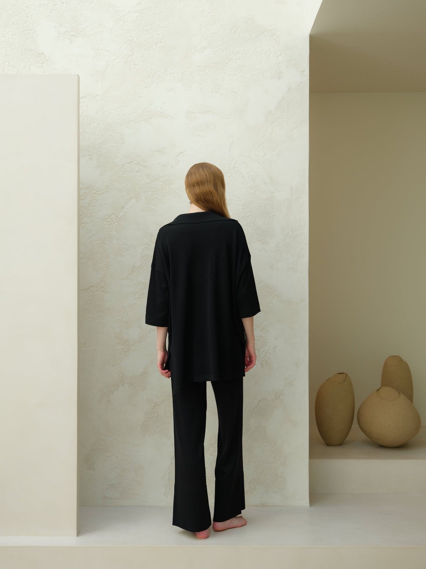 Extra Fine Merino Wool Maxi Polo