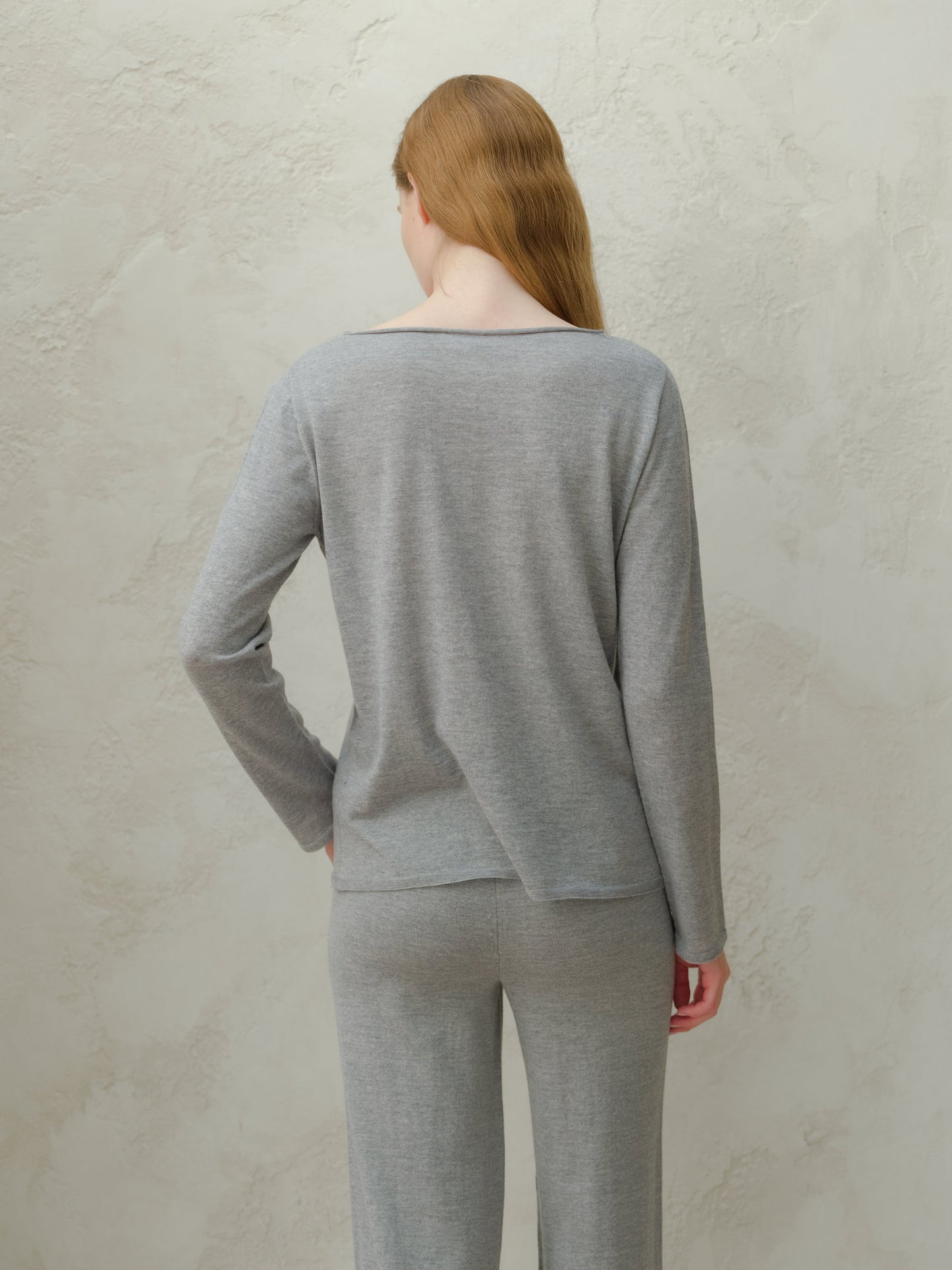 Extra Fine Merino Wool Boatneck Sweater (3D-Knit)