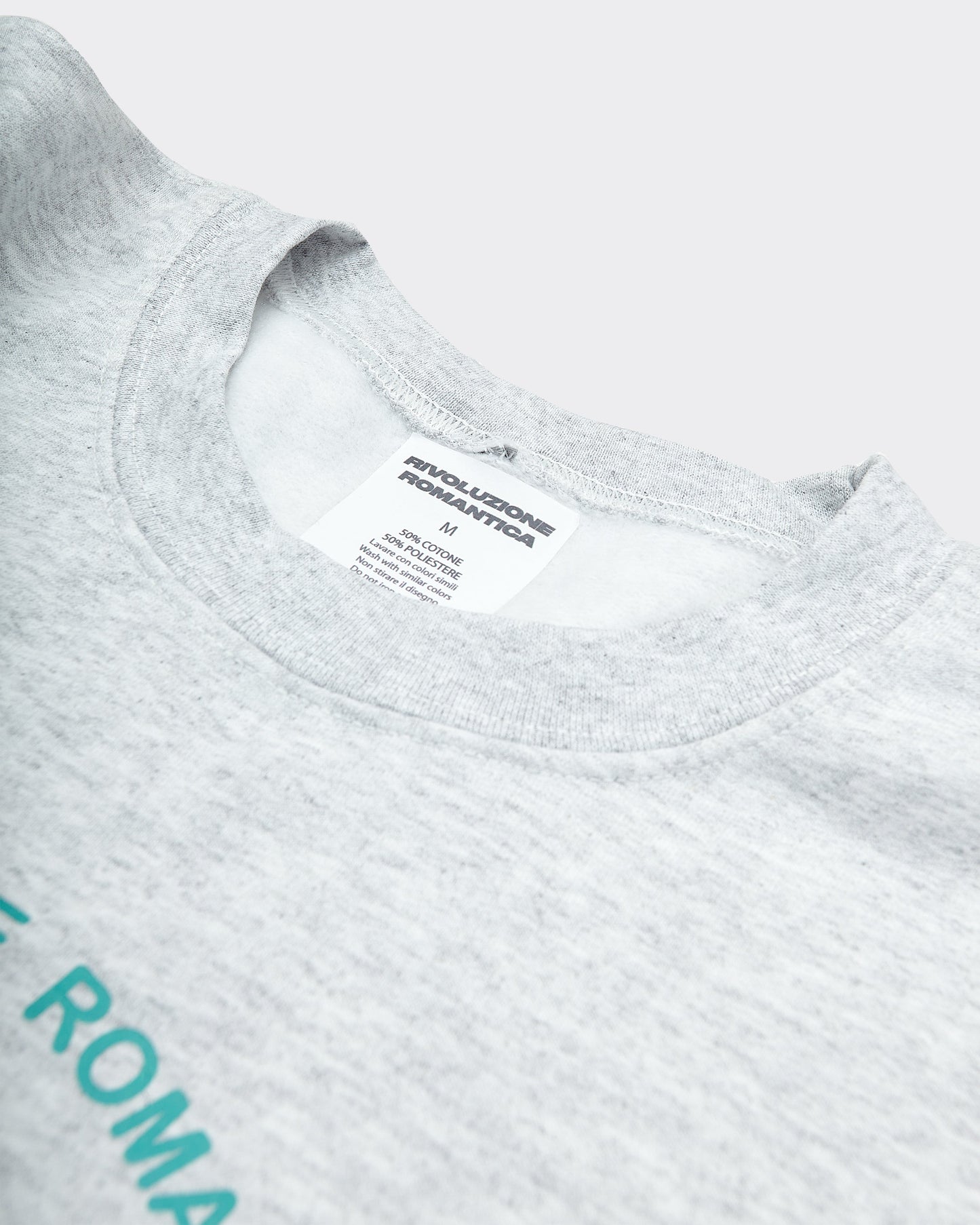 Felpa Girocollo Amore Grigia