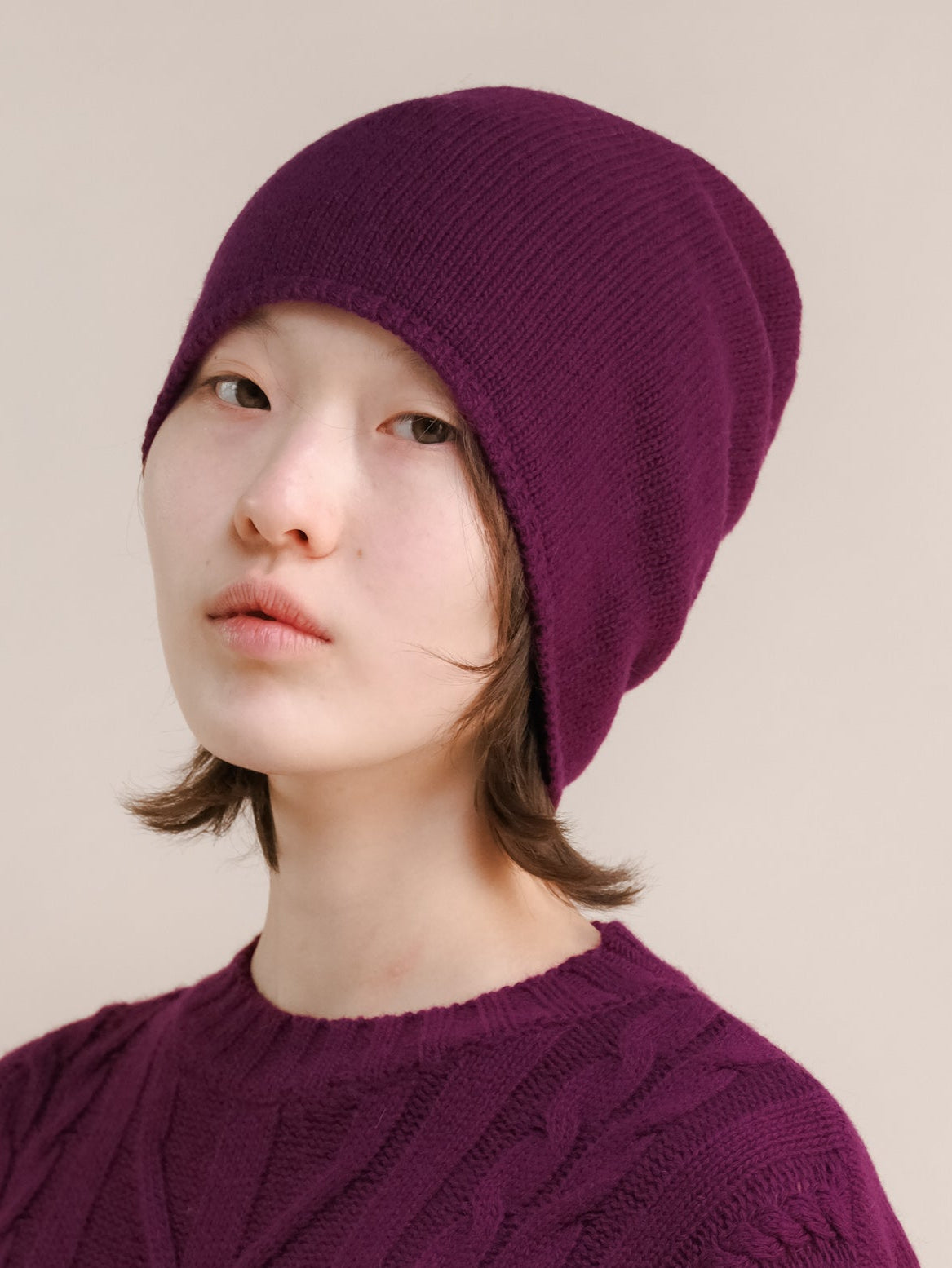 Cashmere Mix Beanie (3D-Knit)