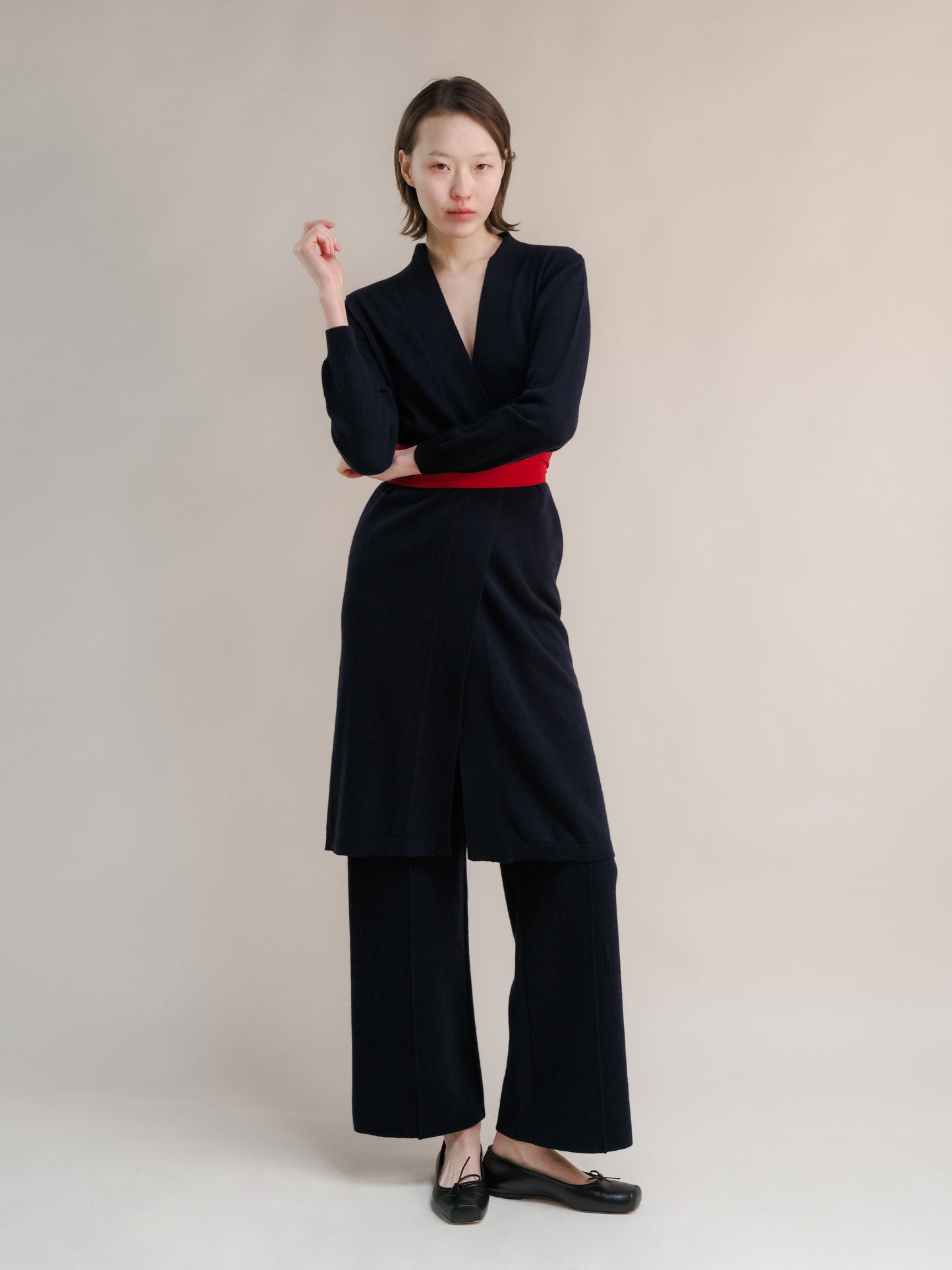 Cashmere Mix Long Cardigan