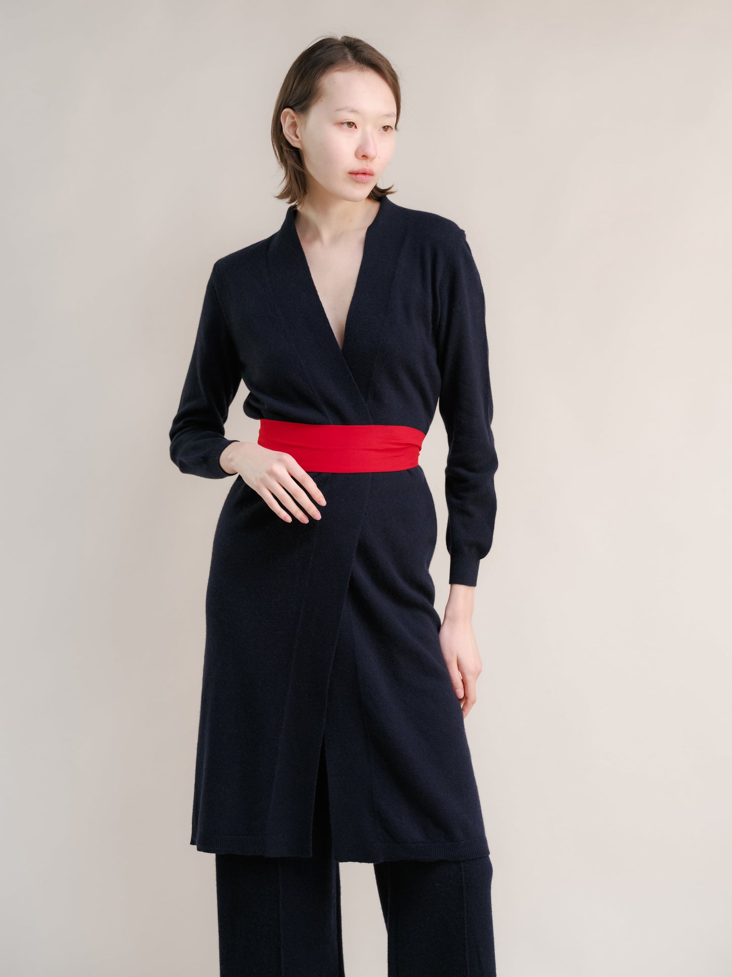 Cashmere Mix Long Cardigan