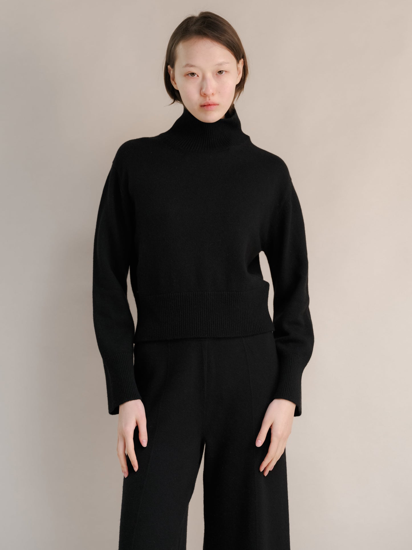 Cashmere Mix Turtleneck Sweater