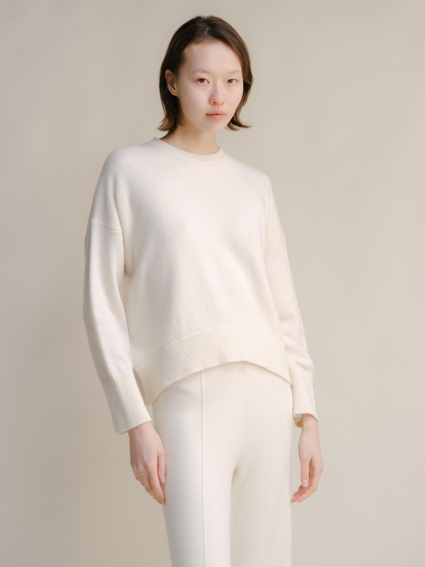 Cashmere Mix Crewneck Sweater