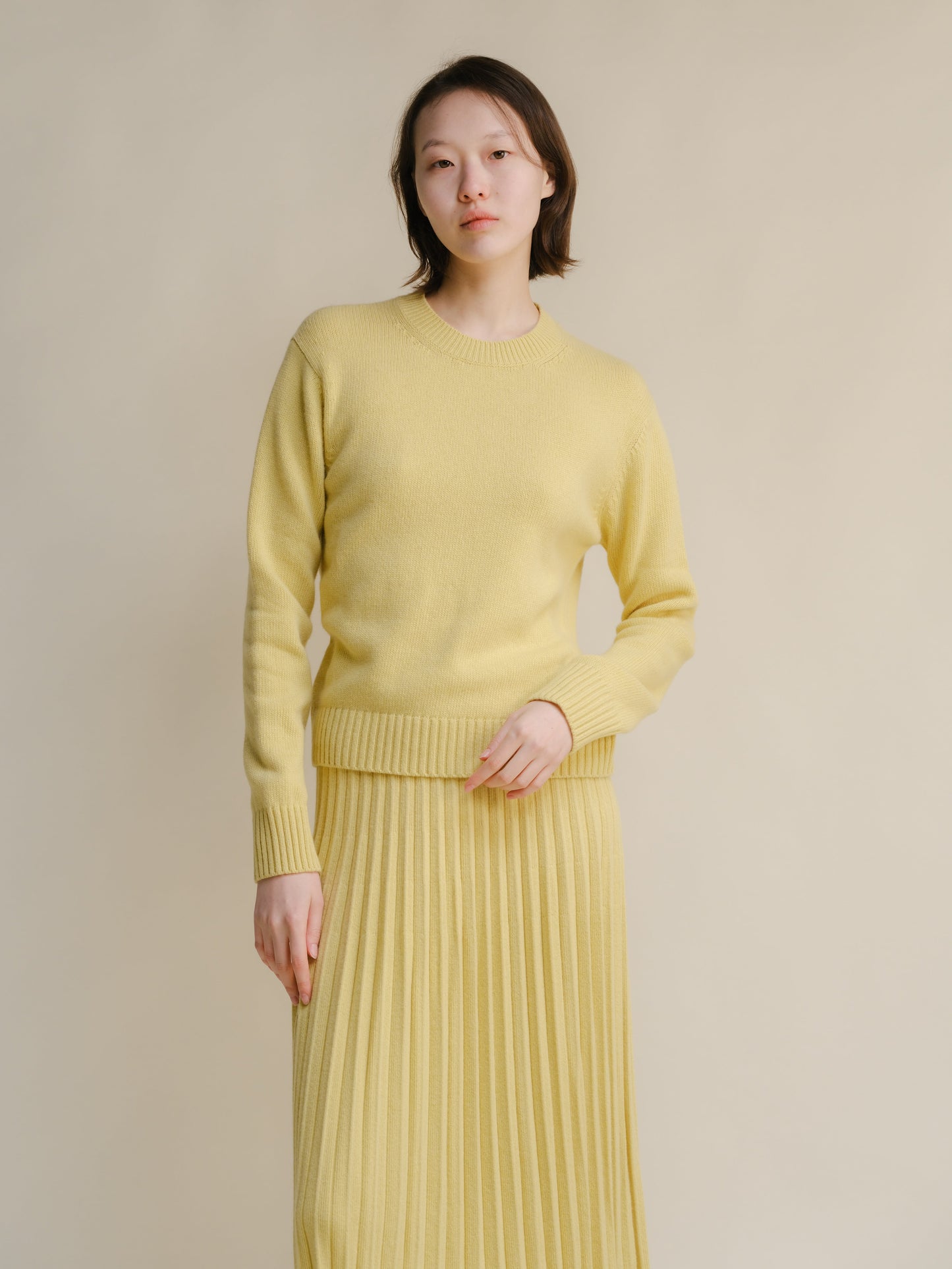 Cashmere Mix Crewneck Sweater